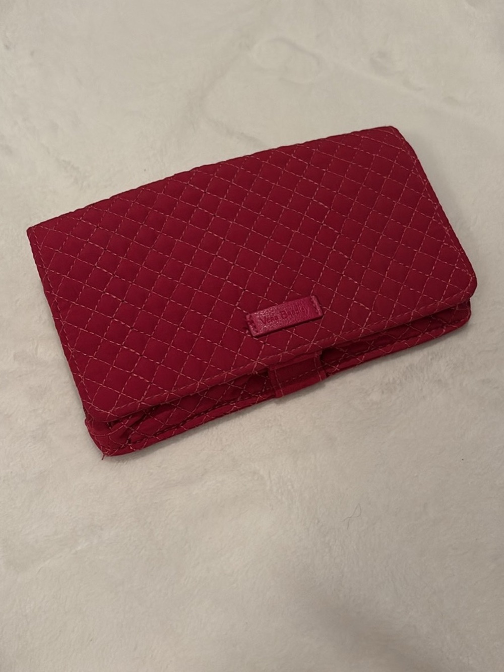 Vera Bradley Quilted Passion Pink Microfiber Wallet